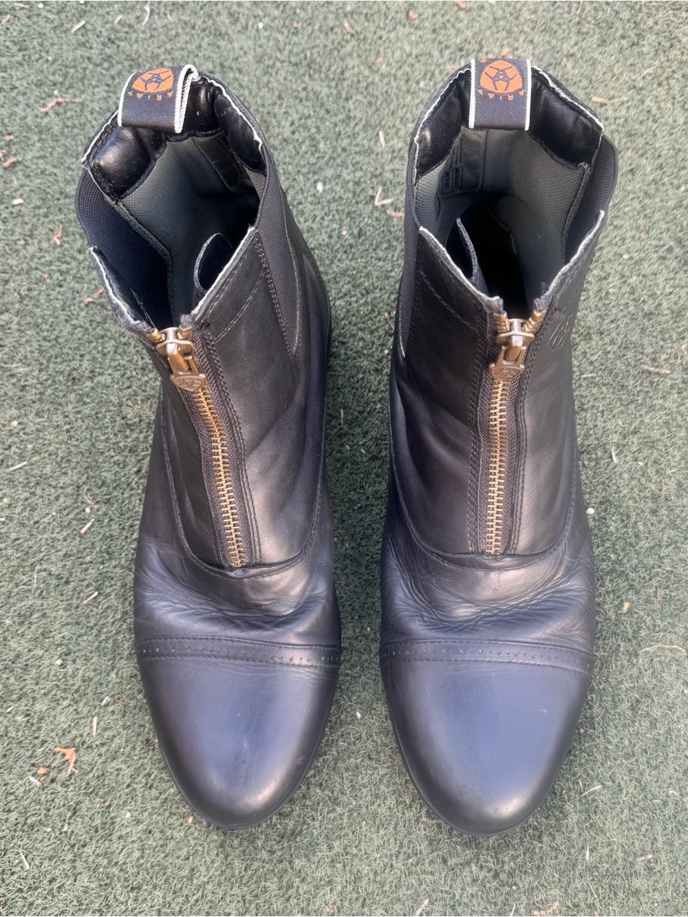 Ariat Women's Heritage III Zip Paddock Boots Black Leather Equestrian Size 11B
